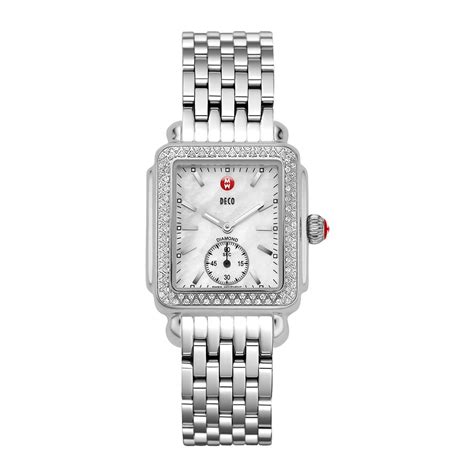 fake michele deco watch|michele deco 16 diamond watch.